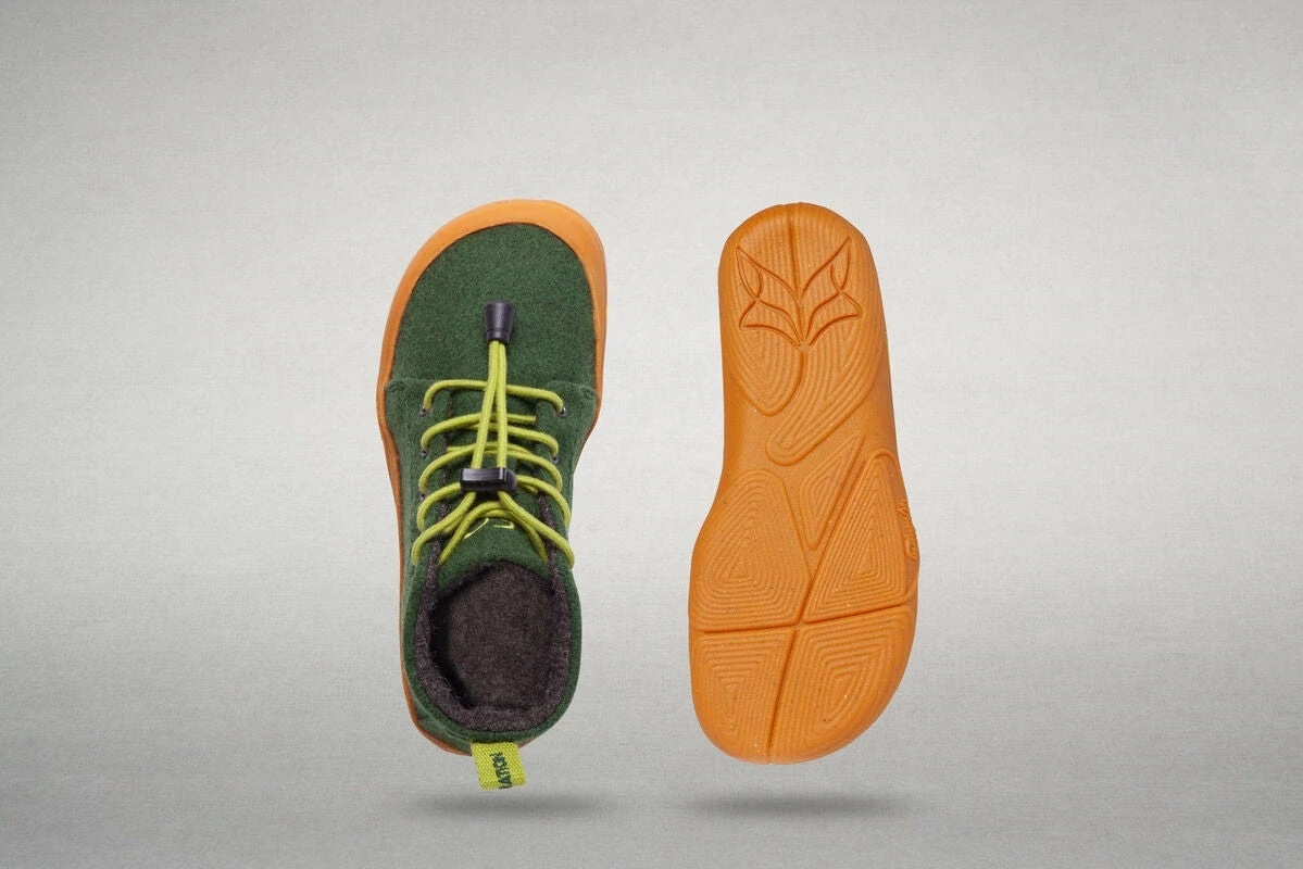 Босоногие ботинки Wildling Atento для детей — зелёный, фото 6
