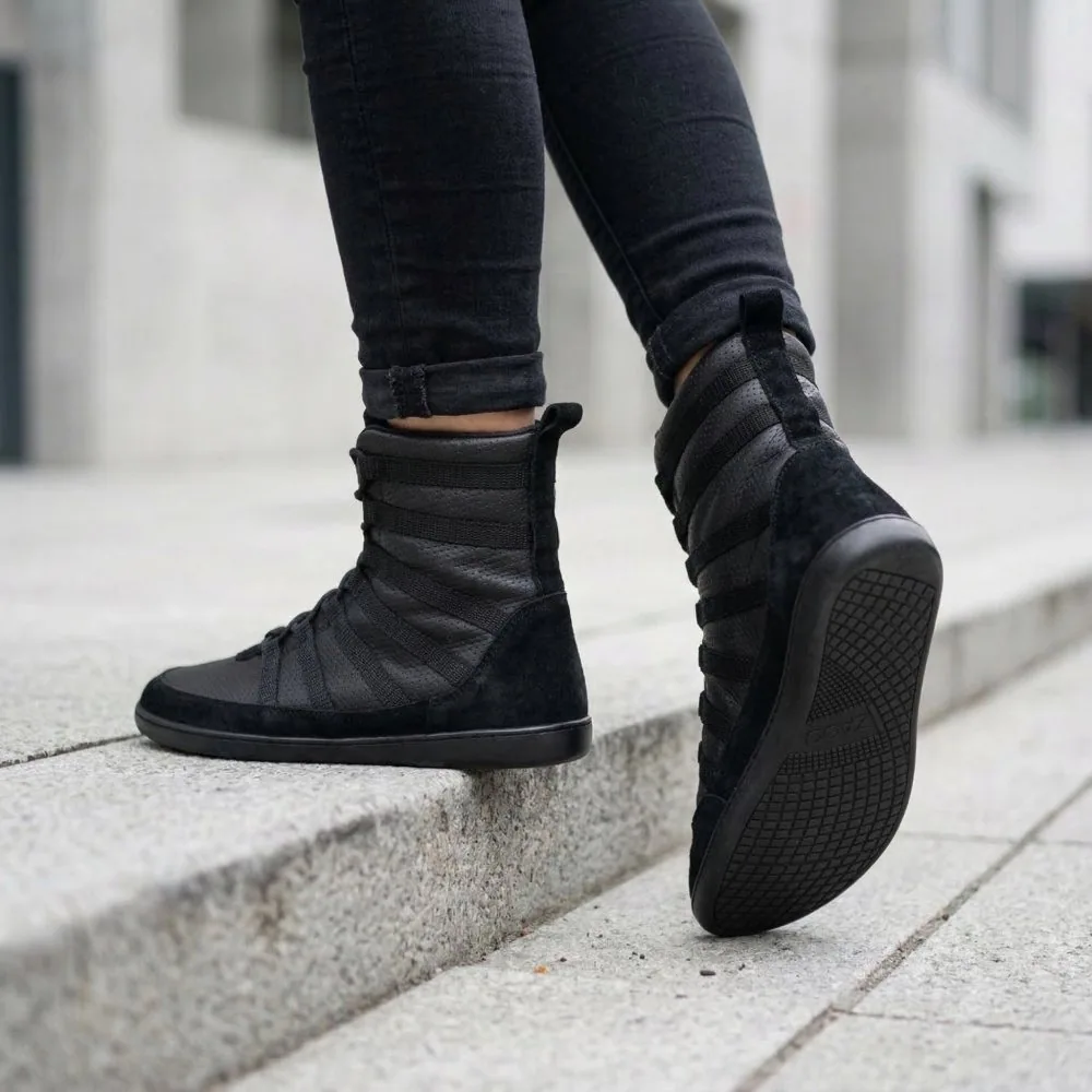 Кроссовки для женщин и мужчин ZAQQ SPARQ High Black (чёрный цвет), фото 5