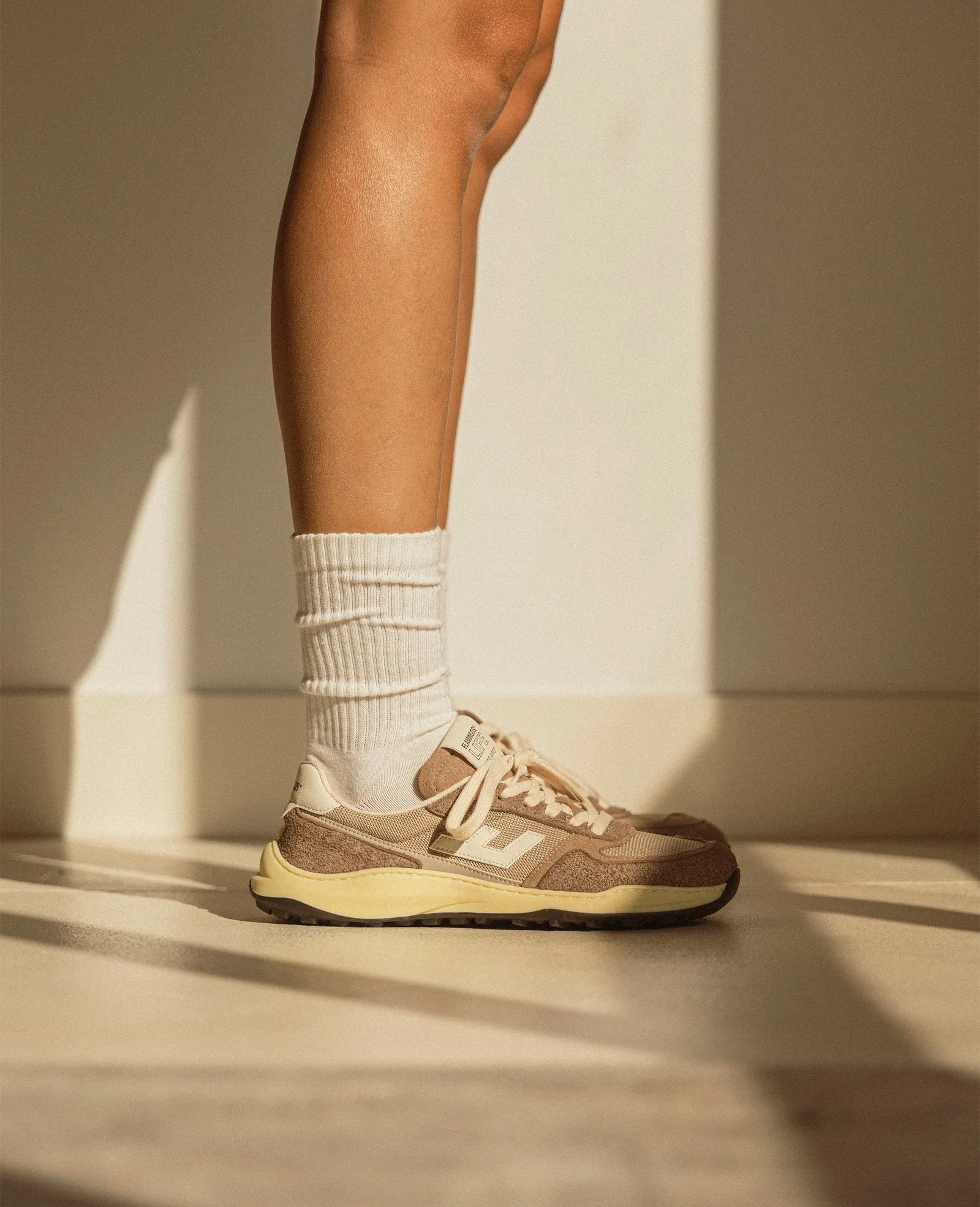Босоногие кроссовки Flamingos’ Life Zero Drop — серо-бежевый и ванильный, фото 8