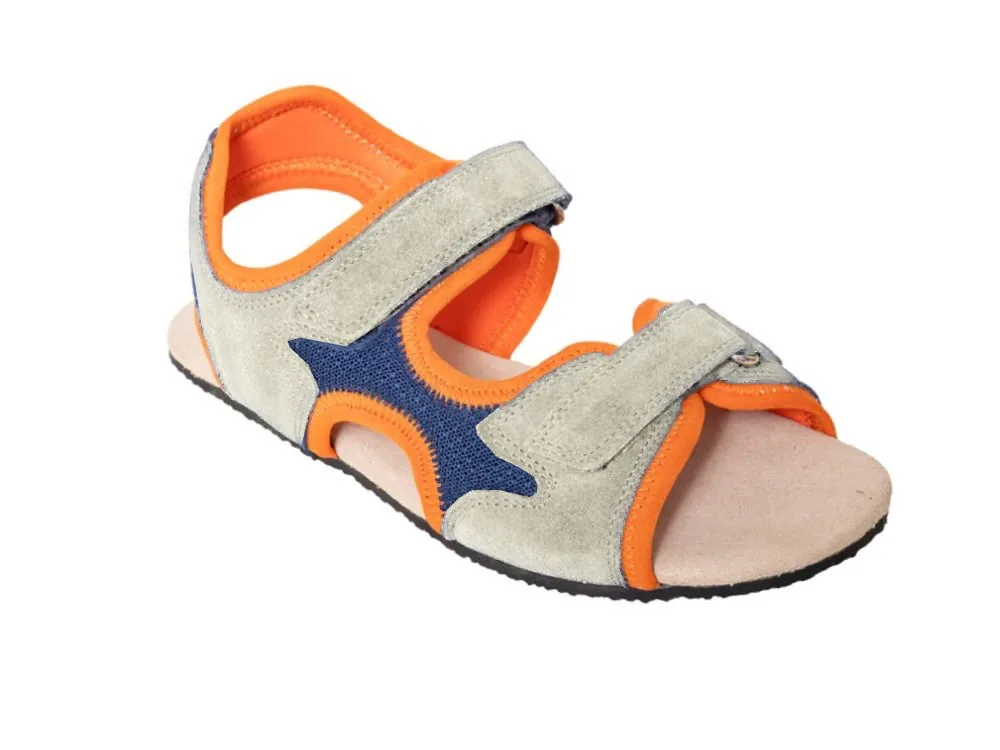 Детские сандалии Sole Runner Mimas, серо-оранжевые, фото 4
