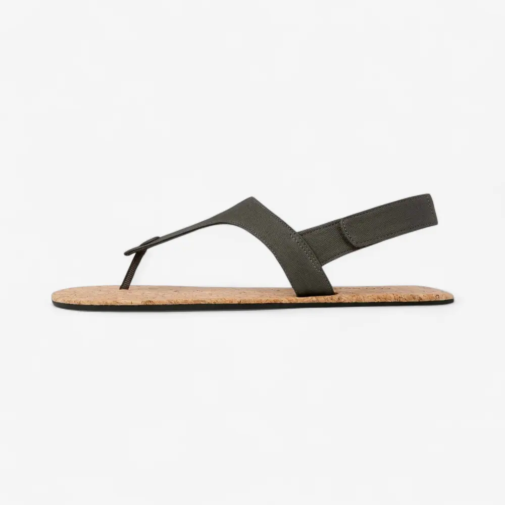 Босоногие сандалии Feelgrounds Seaside Twill — каменный серый