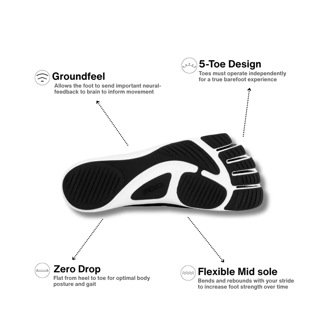 Женские кроссовки Peluva Strand Lightweight Trainer — чёрный / белый, фото 2
