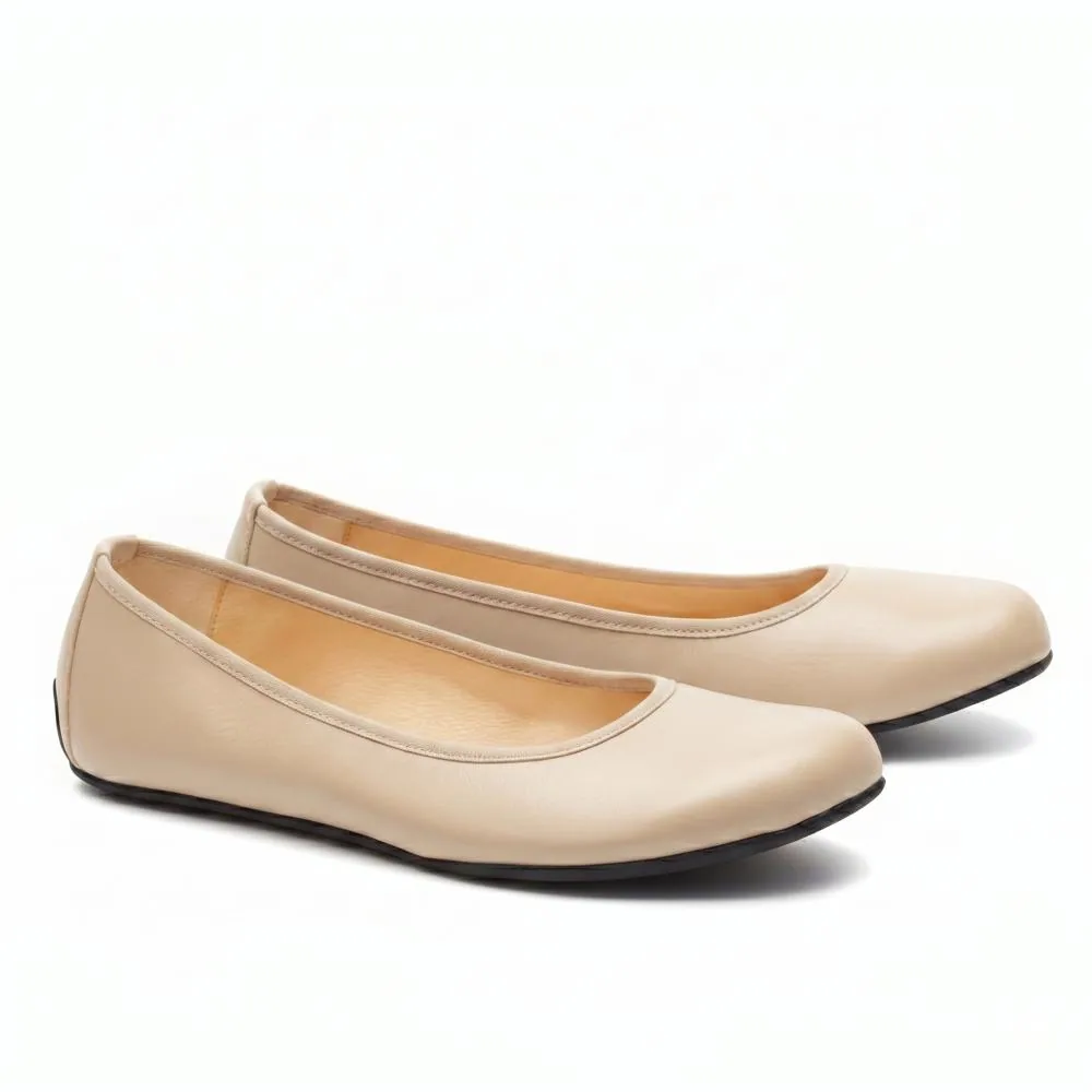 Женские балетки ZAQQ QARMA Beige (бежевый цвет)