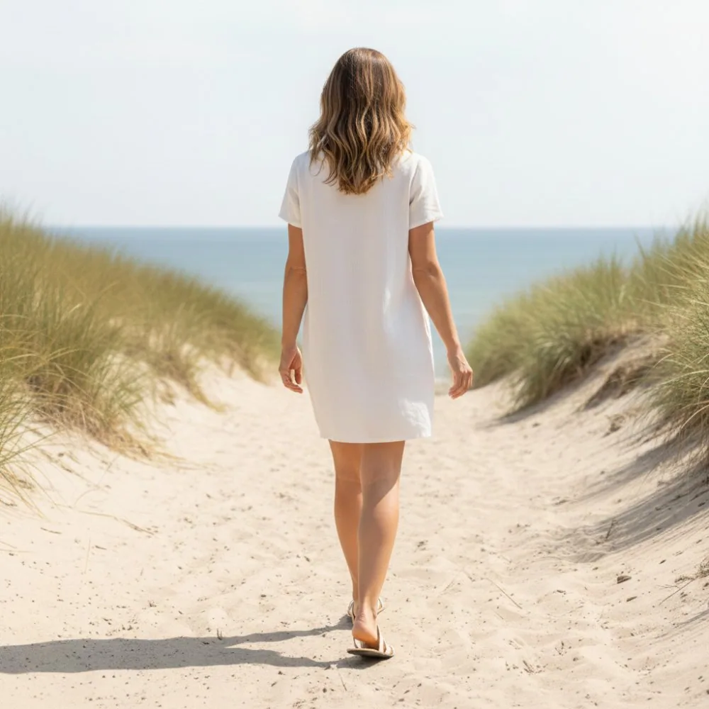 Женские сандалии ZAQQ FLAQE Beige (бежевый цвет), фото 6