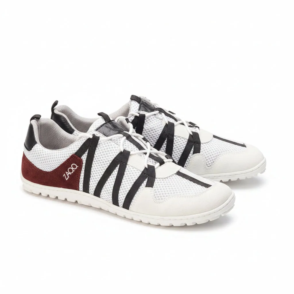 Мужские кроссовки ZAQQ RIQ White Red (красный цвет)