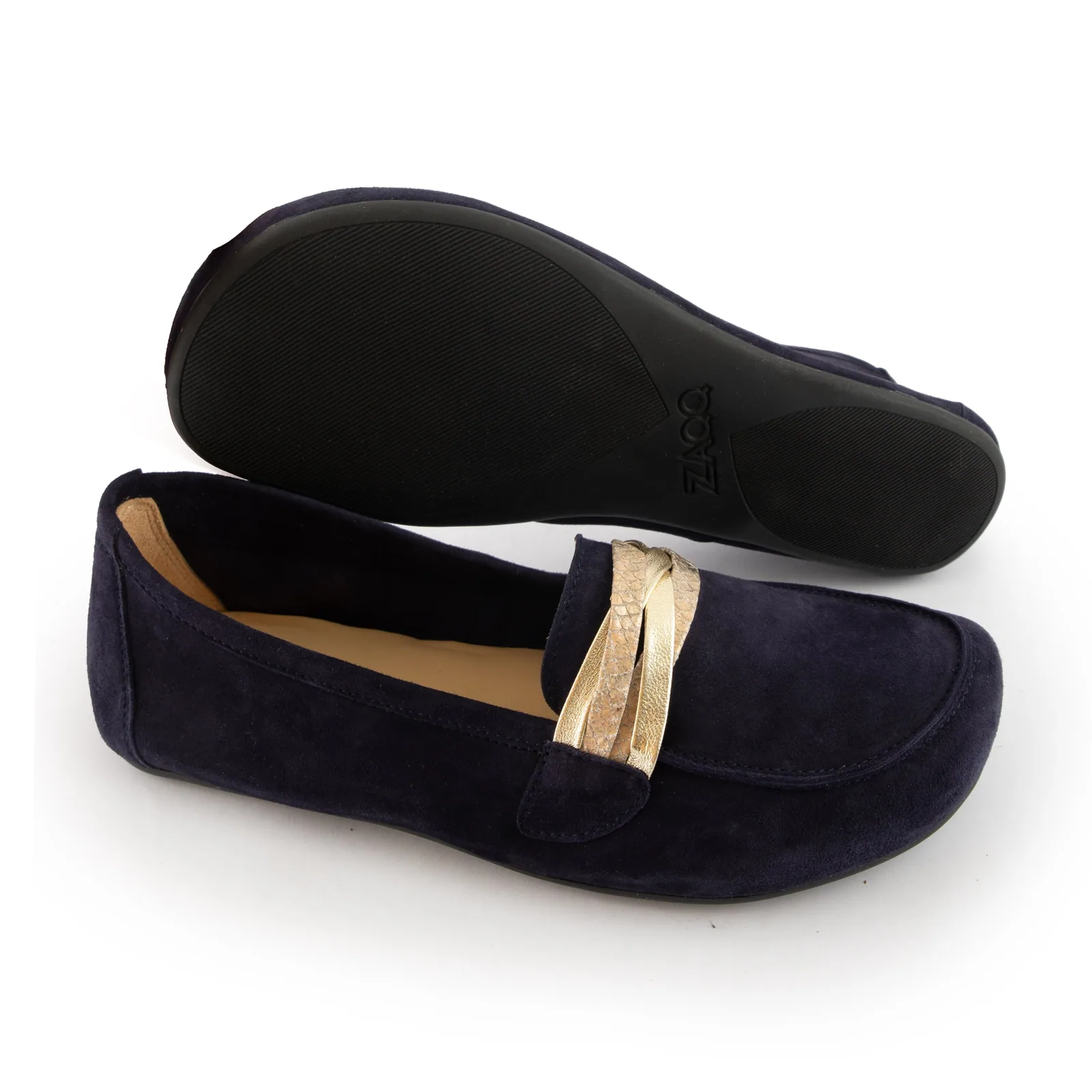 Женские мокасины ZAQQ QERP Dark Blue (тёмно-синий цвет), фото 2