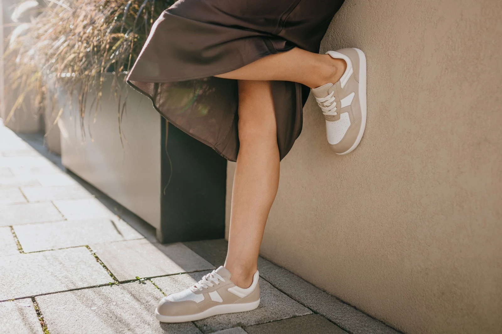 Кроссовки Ahinsa Yuva Barefoot — бежевый и белый, фото 18