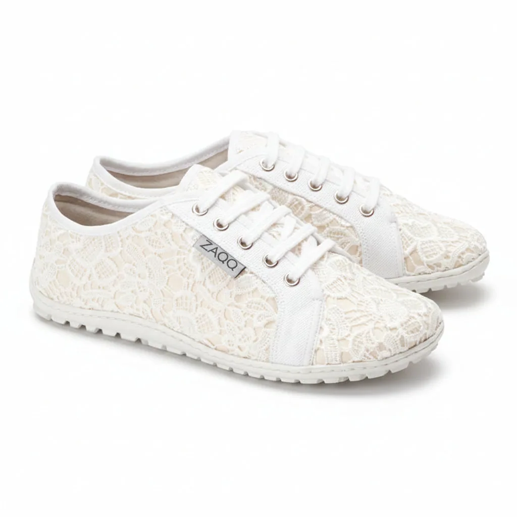 Женские кроссовки ZAQQ QELLY Grey White (белый цвет)