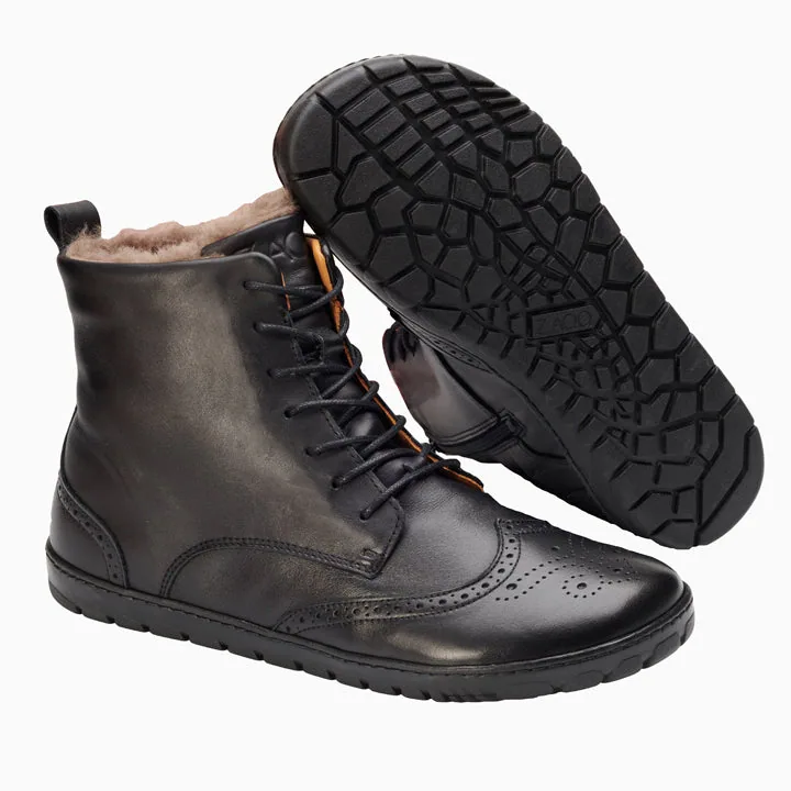 Ботинки для женщин и мужчин ZAQQ QUINTIC Winter Brogue Black (чёрный цвет), фото 2
