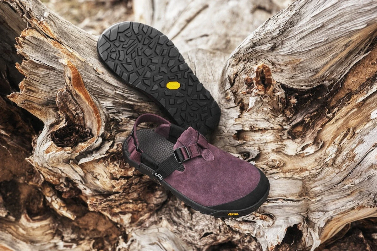 Сабо Bedrock Mountain Clog - Leather Suede — сливовый, замша, фото 6
