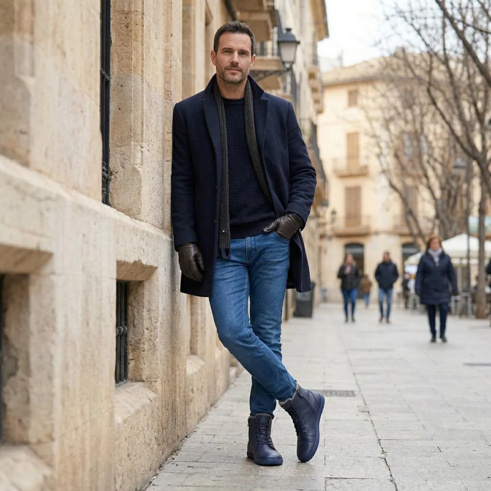 Мужские ботинки ZAQQ QUINTIC Winter Navy (тёмно-синий цвет), фото 7