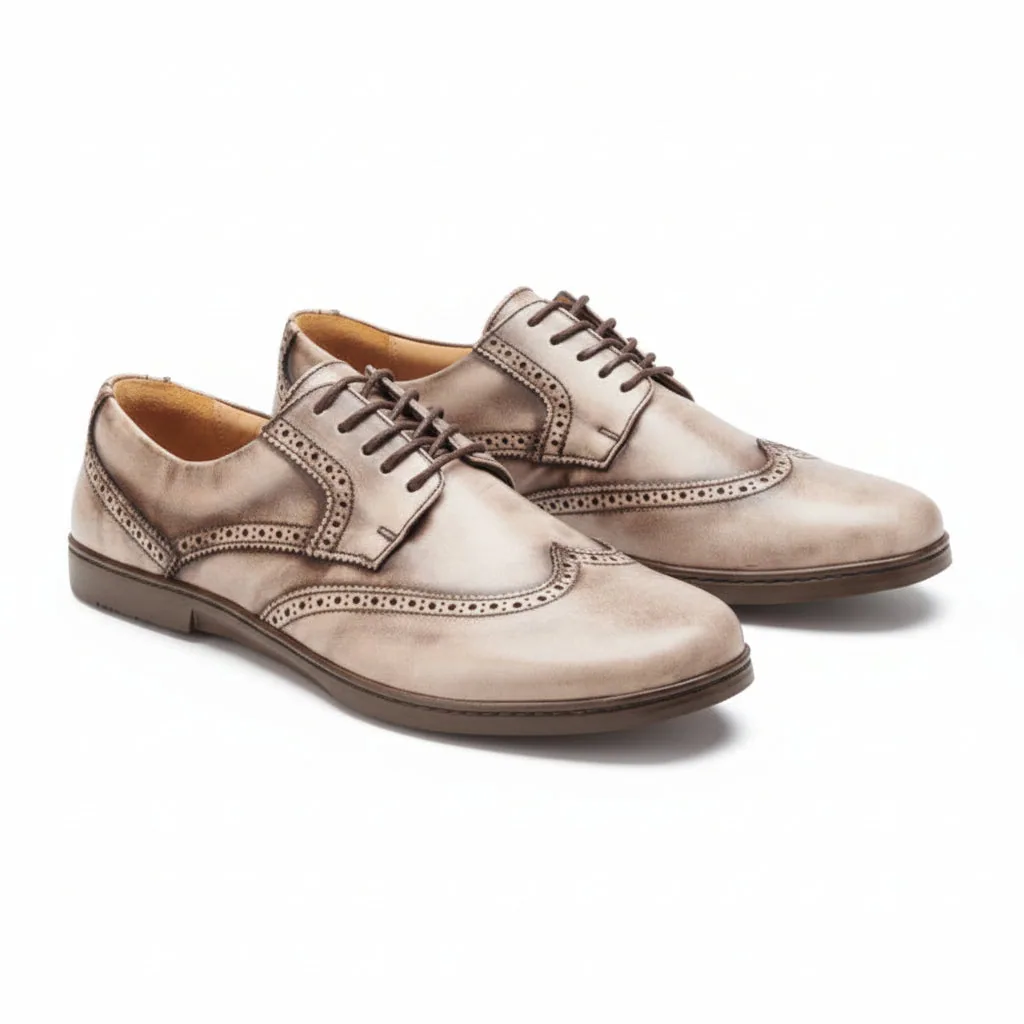 Мужские туфли ZAQQ BRIQ Brogue Antique Brown (коричневый цвет) — фото 1 из 13