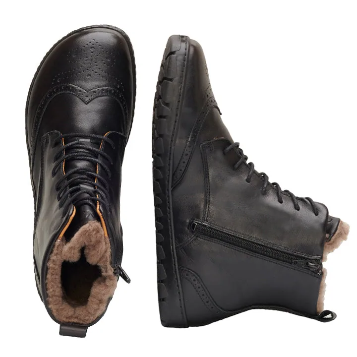 Ботинки для женщин и мужчин ZAQQ QUINTIC Winter Brogue Black (чёрный цвет), фото 3