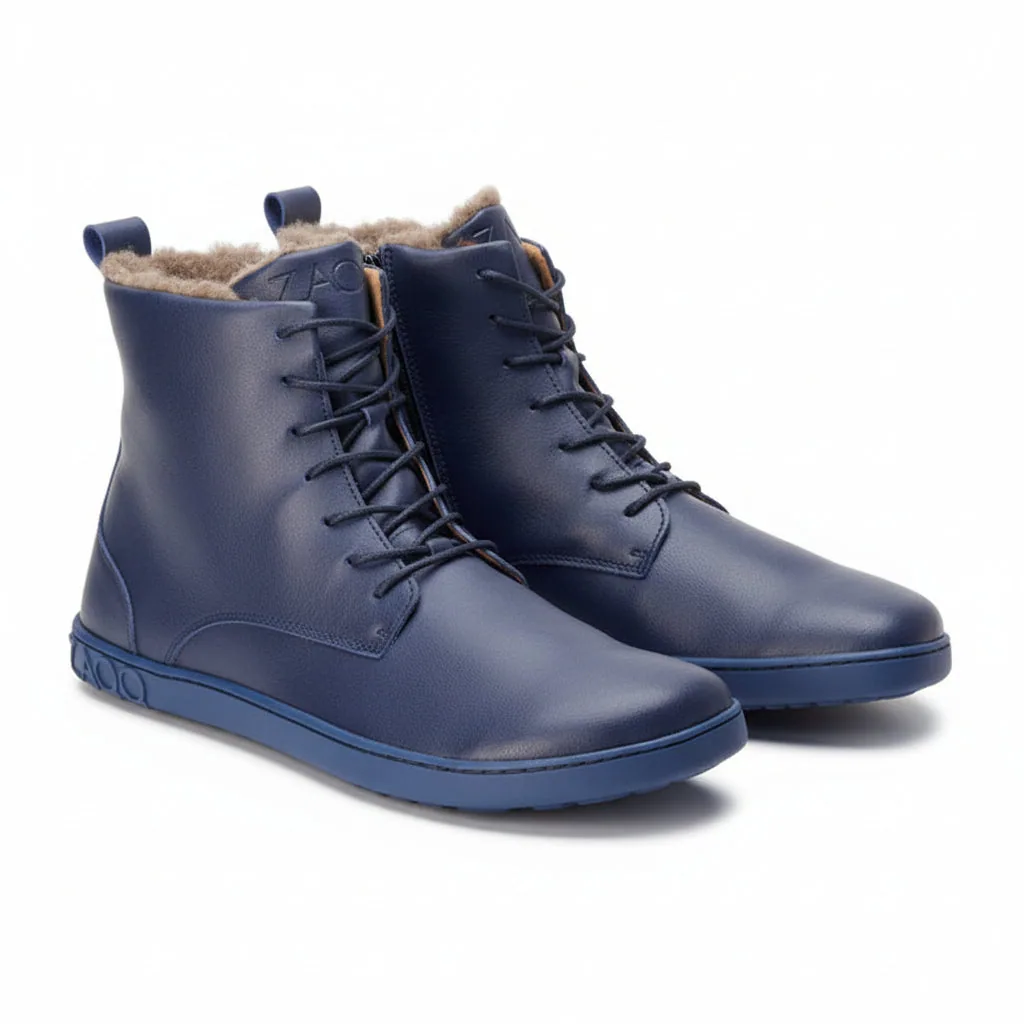 Мужские ботинки ZAQQ QUINTIC Winter Navy (тёмно-синий цвет)