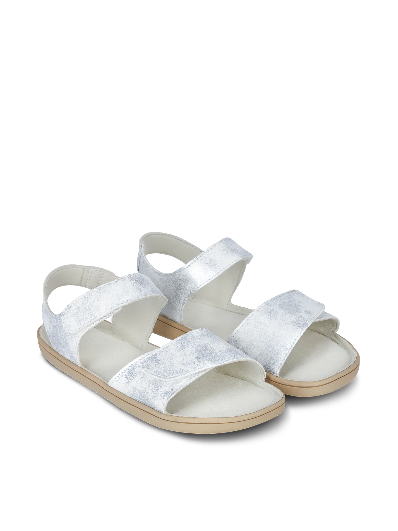 Детские босоногие сандалии Be Lenka Miami - молочный с блеском, фото 3