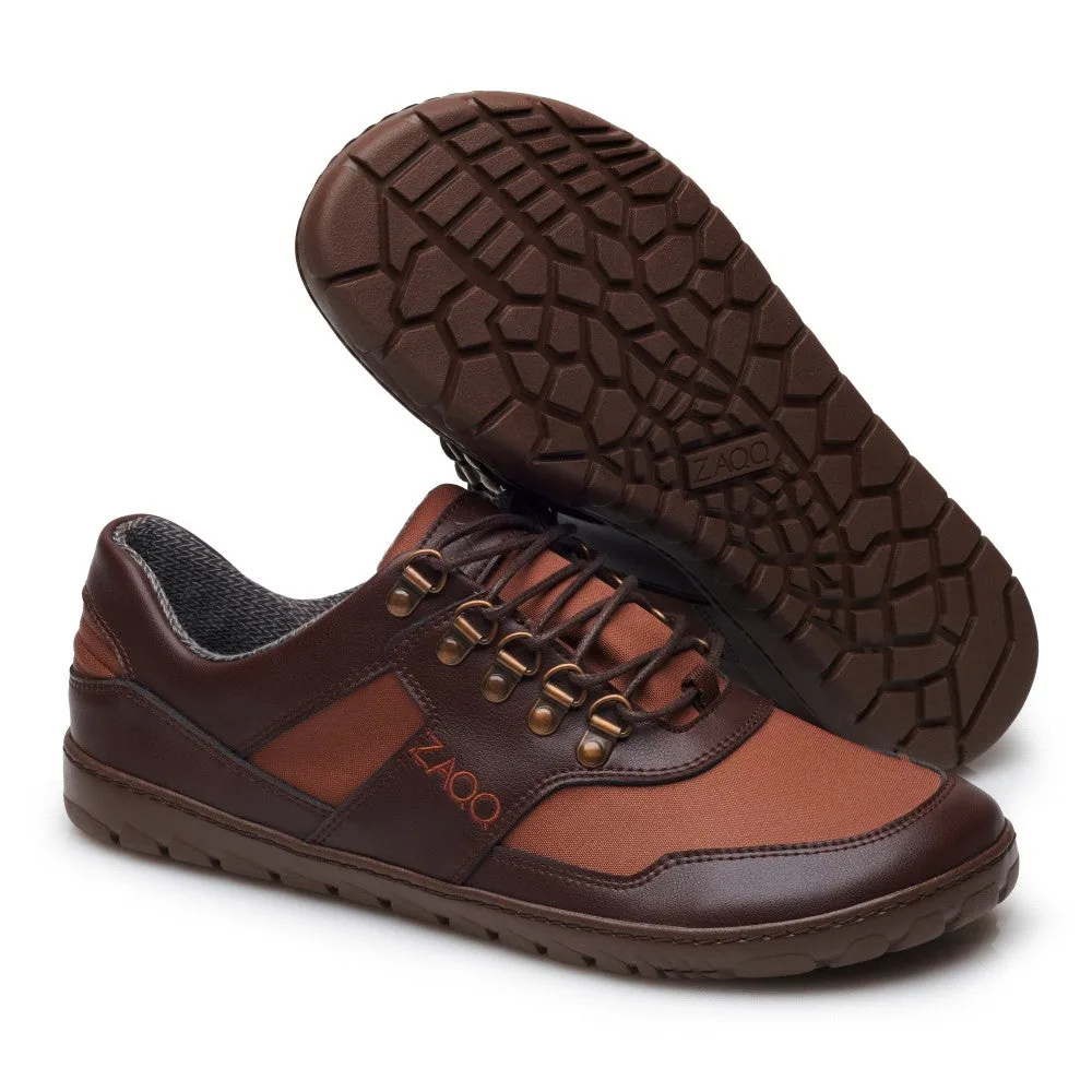 Походные полуботинки ZAQQ HIQE Low Brown Waterproof, фото 2