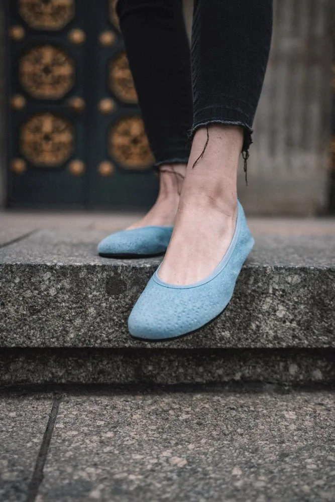 Женские балетки ZAQQ TWIST Light Blue (голубой цвет), фото 3