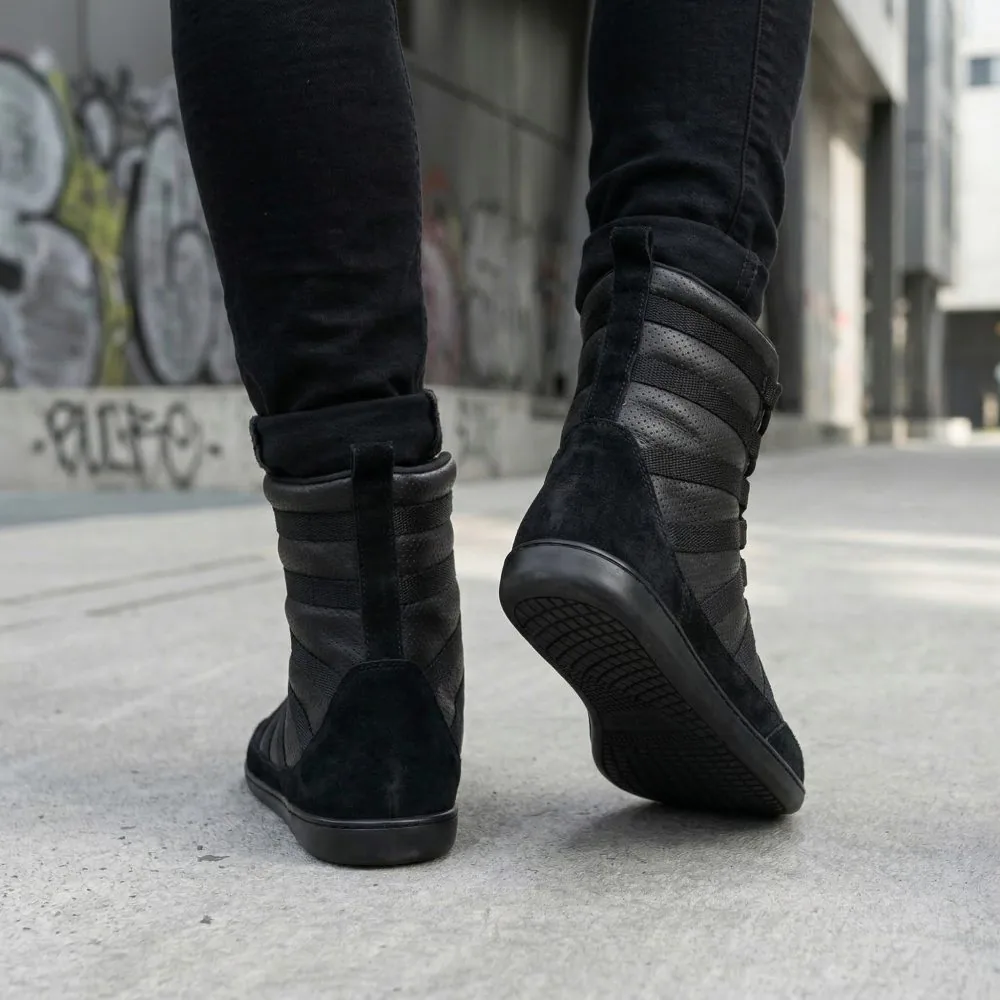 Кроссовки для женщин и мужчин ZAQQ SPARQ High Black (чёрный цвет), фото 6