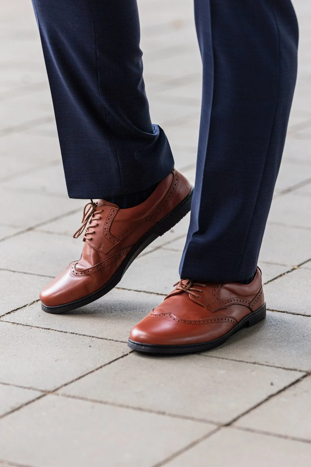 Мужские туфли ZAQQ BRIQ Brogue Cognac (коньячный цвет), фото 6