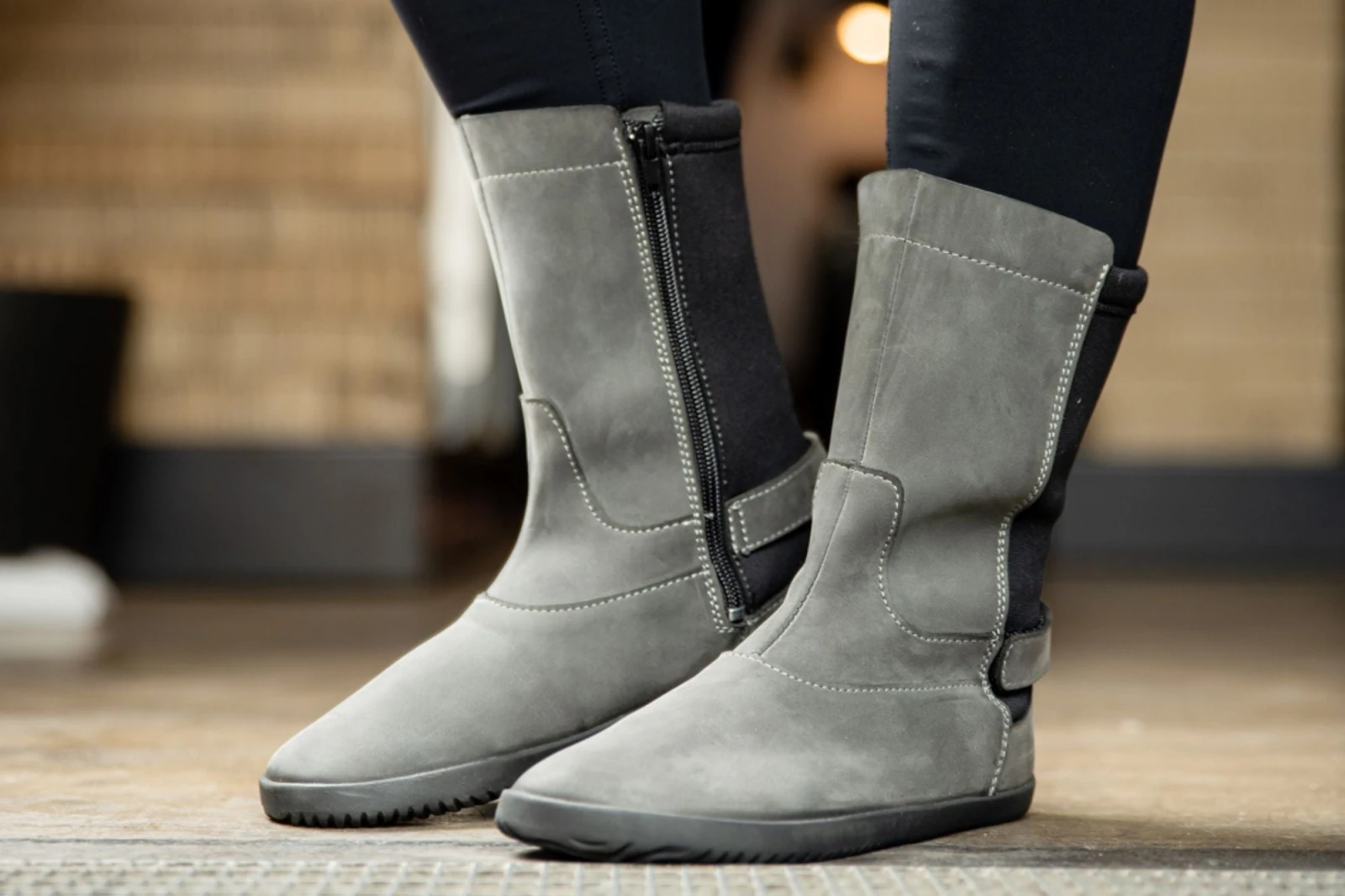 Сапоги средней высоты Ahinsa Barefoot — серый, фото 9