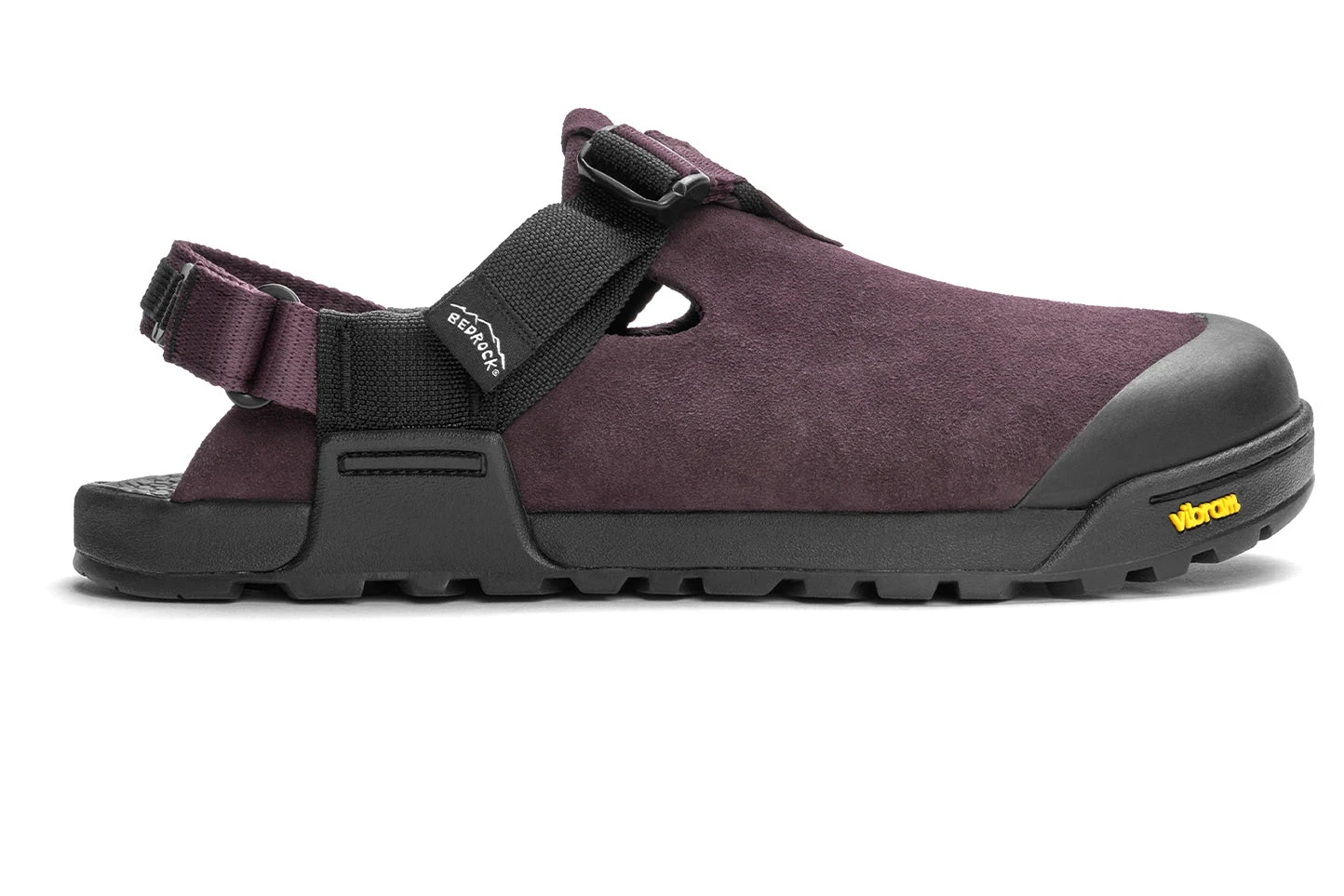 Сабо Bedrock Mountain Clog - Leather Suede — сливовый, замша, фото 2