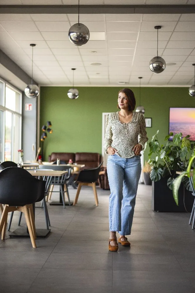 Женские балетки ZAQQ DIEQO Brown (коричневый цвет), фото 8