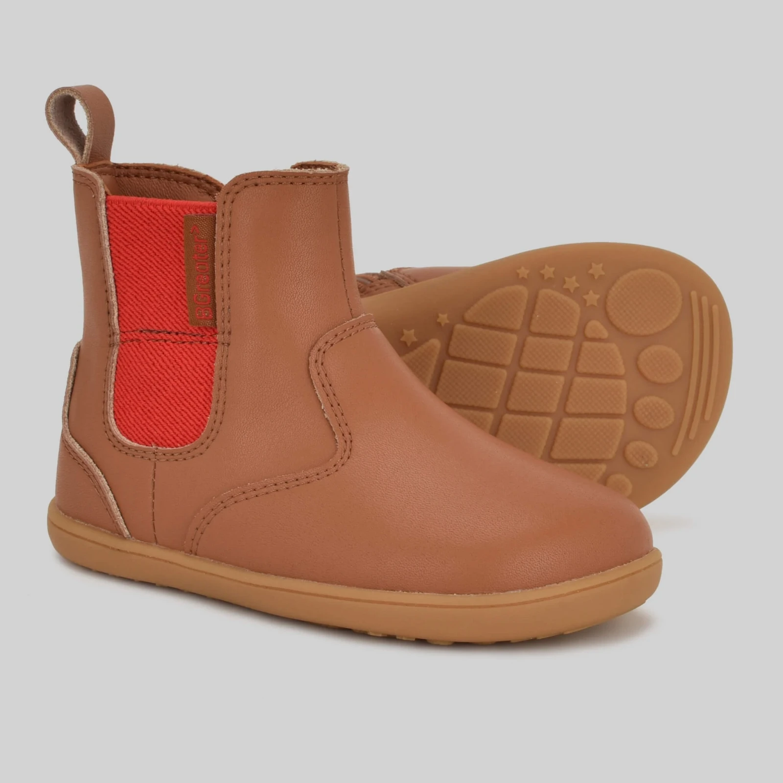 Обувь для первых шагов BGreater Anning — светло-коричневый с красным, фото 11