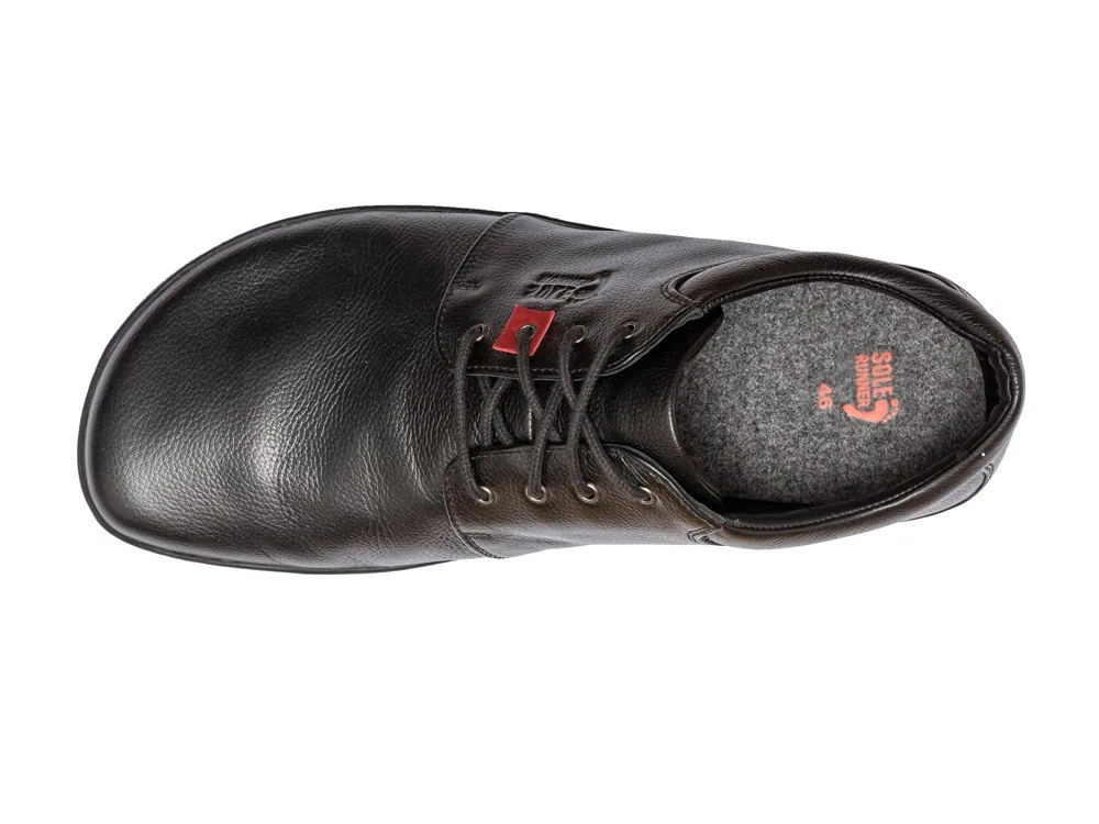 Полуботинки Sole Runner Narvi из чёрной кожи, фото 3