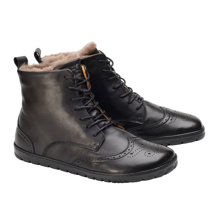 Ботинки для женщин и мужчин ZAQQ QUINTIC Winter Brogue Black (чёрный цвет) — фото 1 из 4