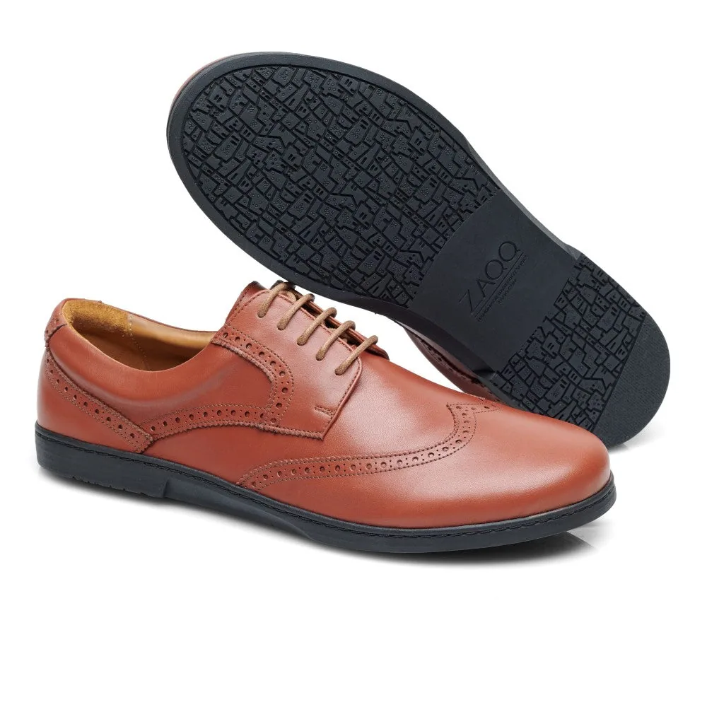 Мужские туфли ZAQQ BRIQ Brogue Cognac (коньячный цвет), фото 2