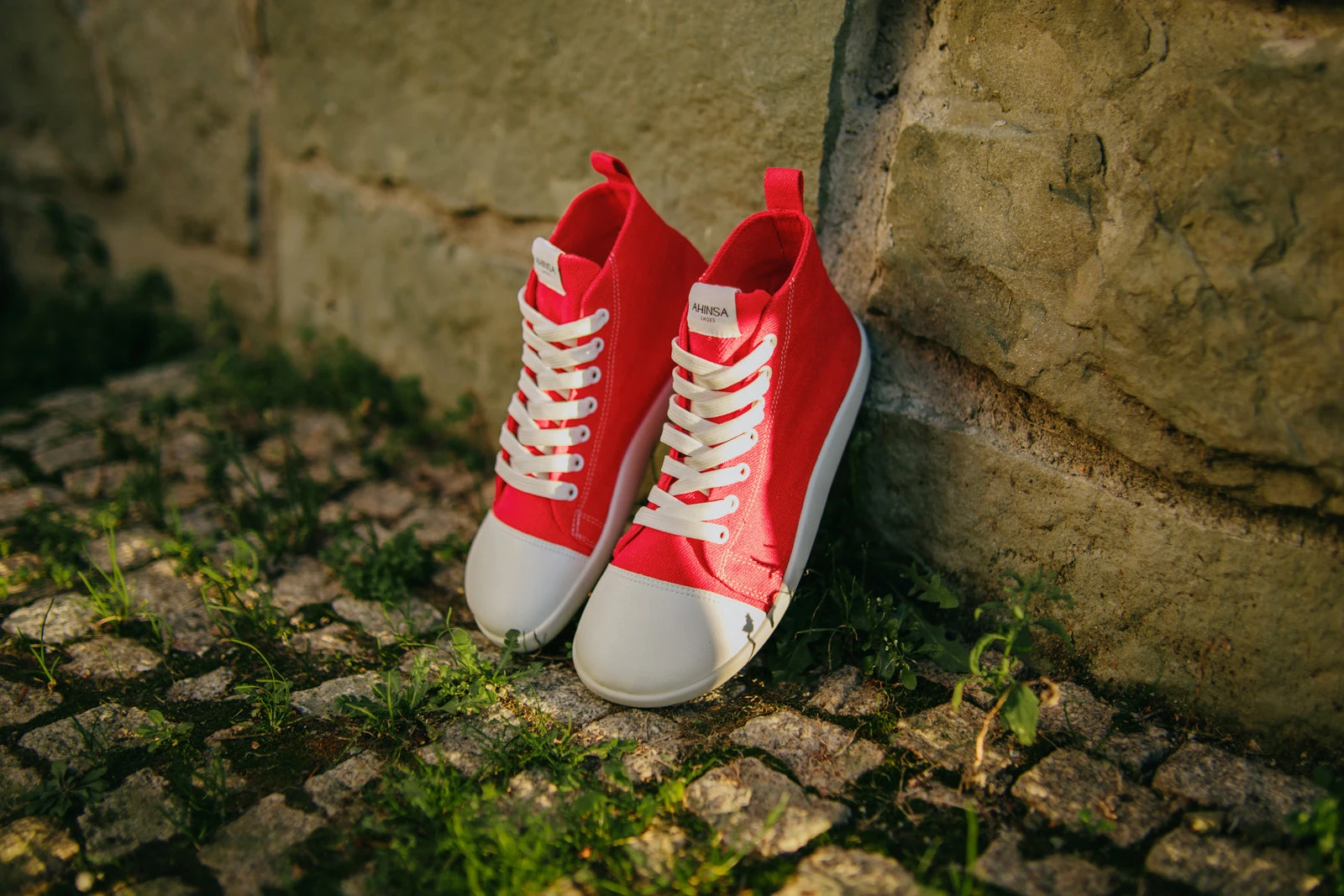 Кроссовки Ahinsa Street Hemp High-Top Barefoot — красный, фото 10