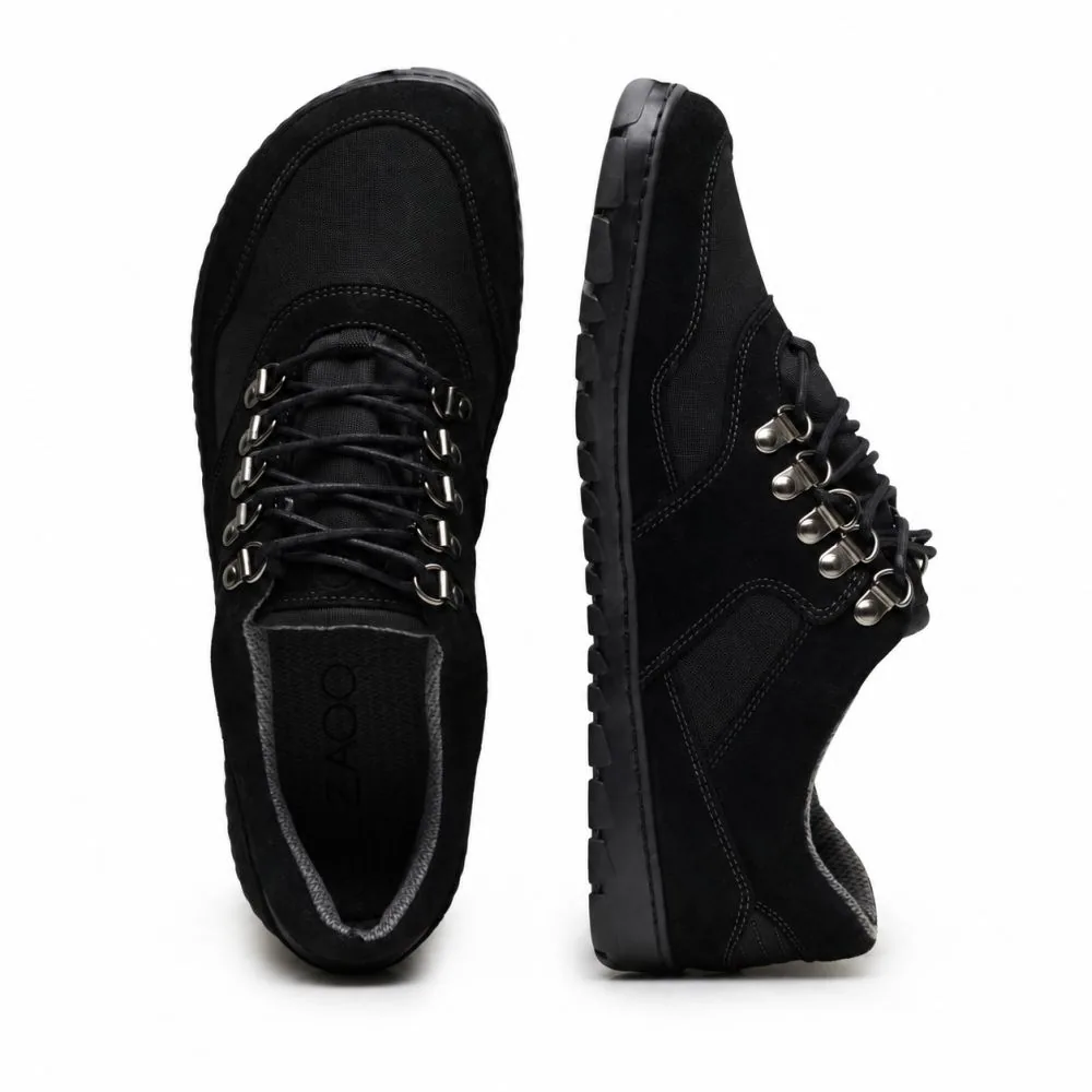 Походные полуботинки ZAQQ HIQE Low Black Waterproof, фото 3