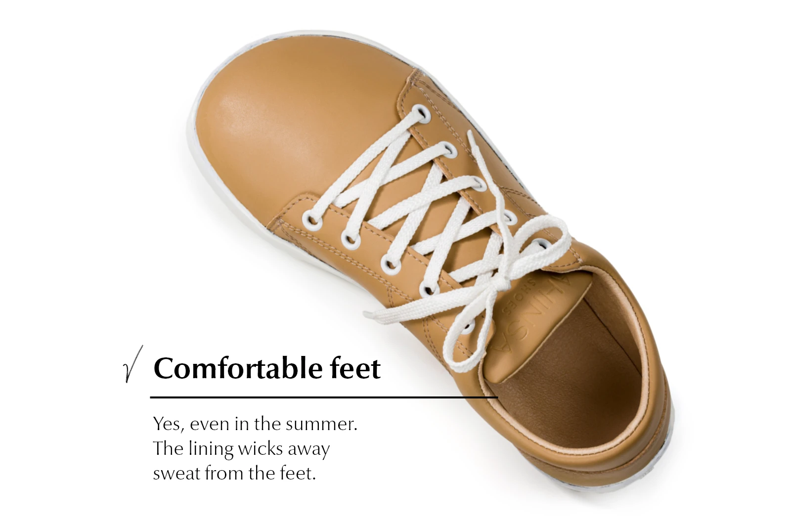 Кроссовки Ahinsa Vida Barefoot — бежевый, фото 6