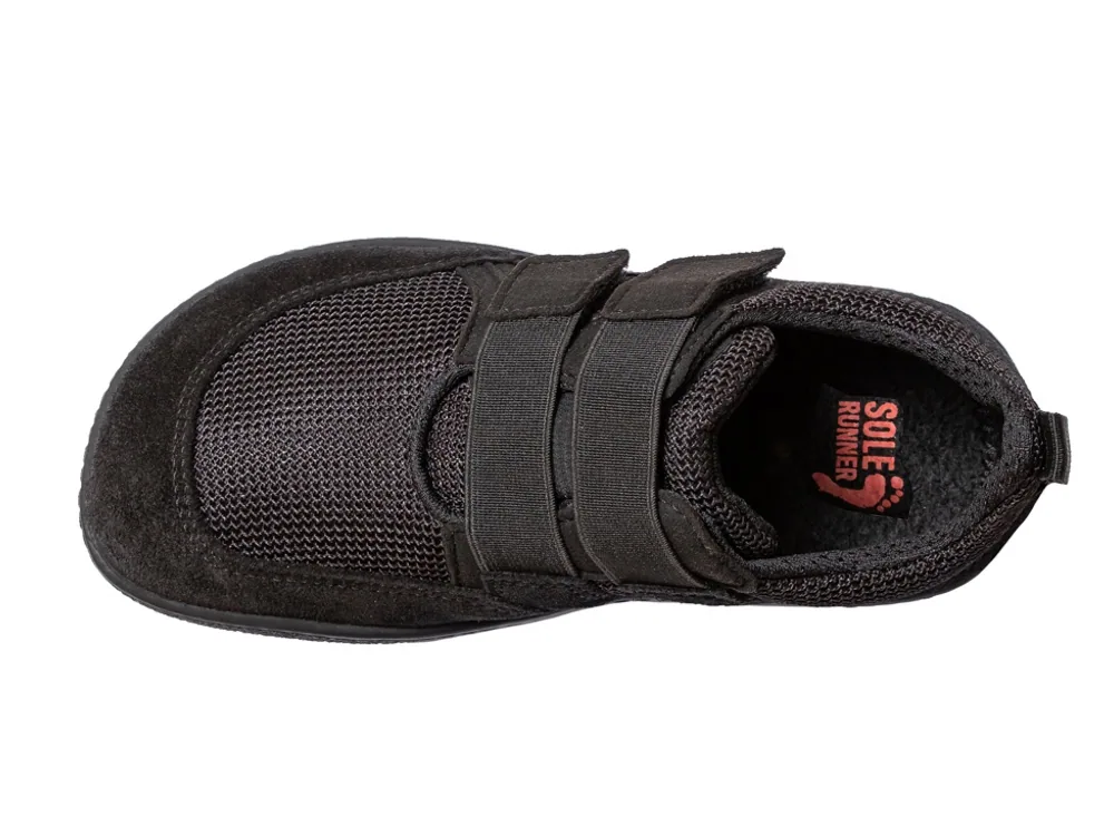 Детские кроссовки Sole Runner Puck 2 из чёрной сетки и кожи, фото 2