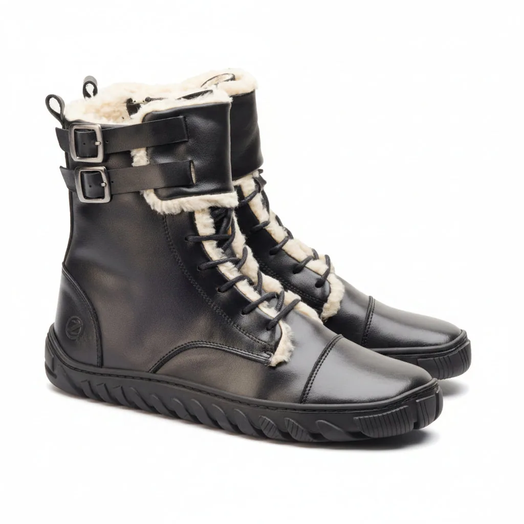 Мужские ботинки ZAQQ QABAL Winter Black (чёрный цвет)