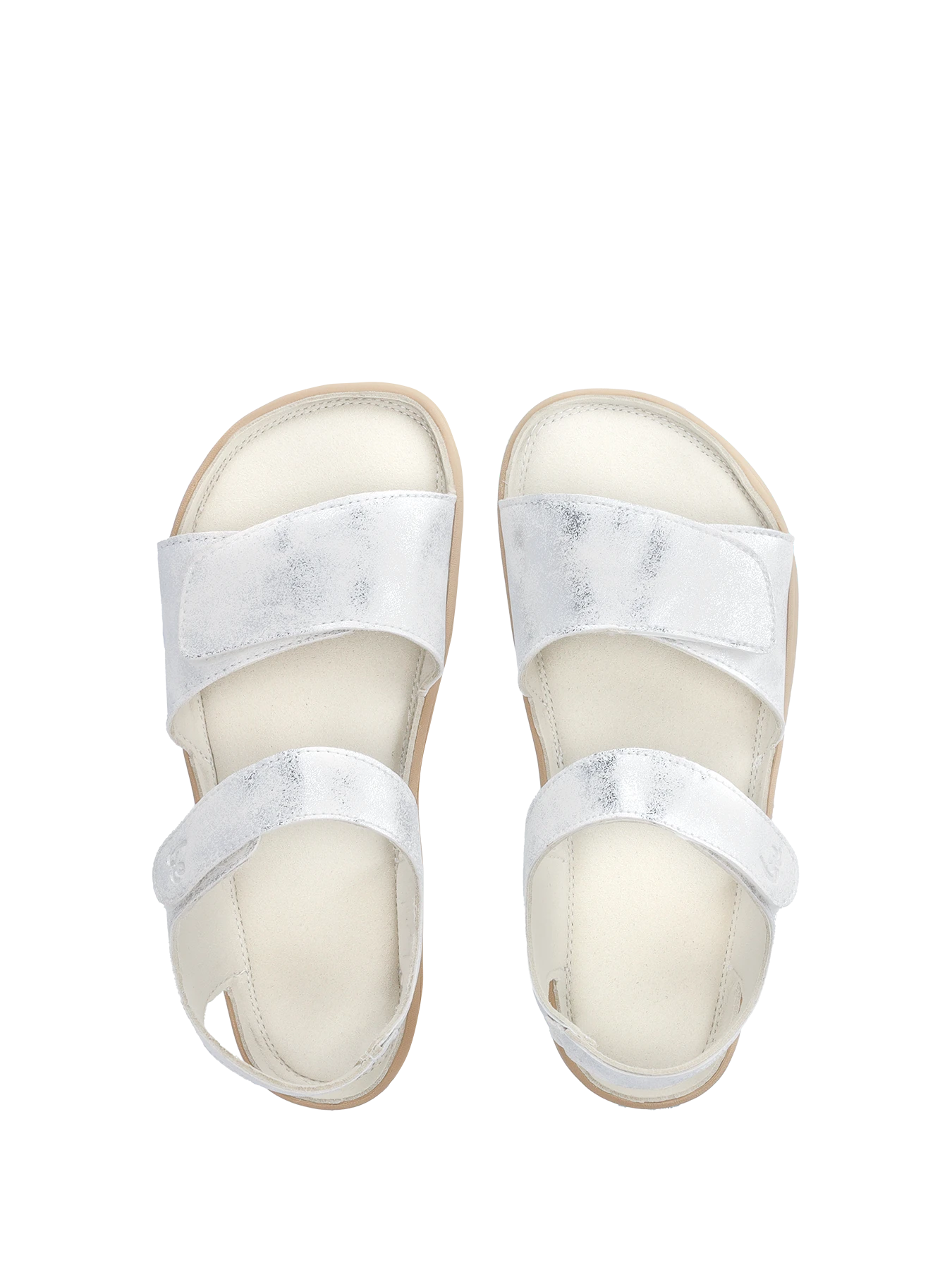 Детские босоногие сандалии Be Lenka Miami - молочный с блеском, фото 4